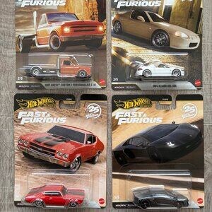 2026 Hot Wheels Premium 25th Anniversary Fast & Furious Cars Set
